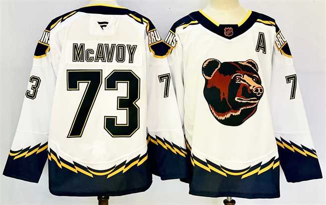 Men's Boston Bruins #73 Charlie McAvoy White 2024-25 With A Patch Reverse Retro Home Stitched Hockey Jersey,We sell and wholesale Men's Boston Bruins #73 Charlie McAvoy White 2024-25 With A Patch Reverse Retro Home Stitched Hockey Jersey on line form chian!